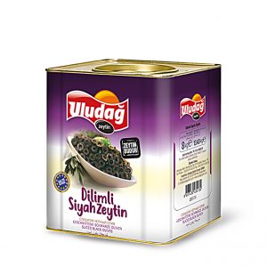 Dilimli Siyah Zeytin 8 kg Teneke