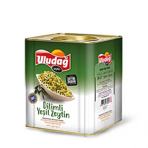 Dilimli Yeşil Zeytin 8 kg Teneke