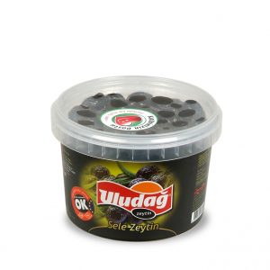 Doğal Yağlı Sele Siyah Zeytin 1000 g Kova