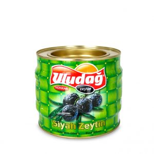 Doğal Yağlı Sele Siyah Zeytin 1500 g Hünkar Teneke