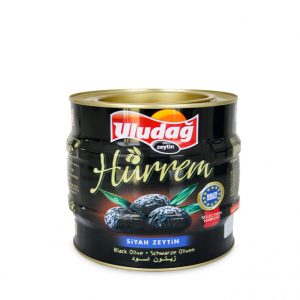 Doğal Yağlı Sele Siyah Zeytin 1500 g Hürrem Teneke